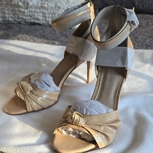 Elegant Beige Heeled Sandals